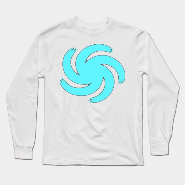 SPORE - Logo Neon Blue Long Sleeve T-Shirt by RkTee